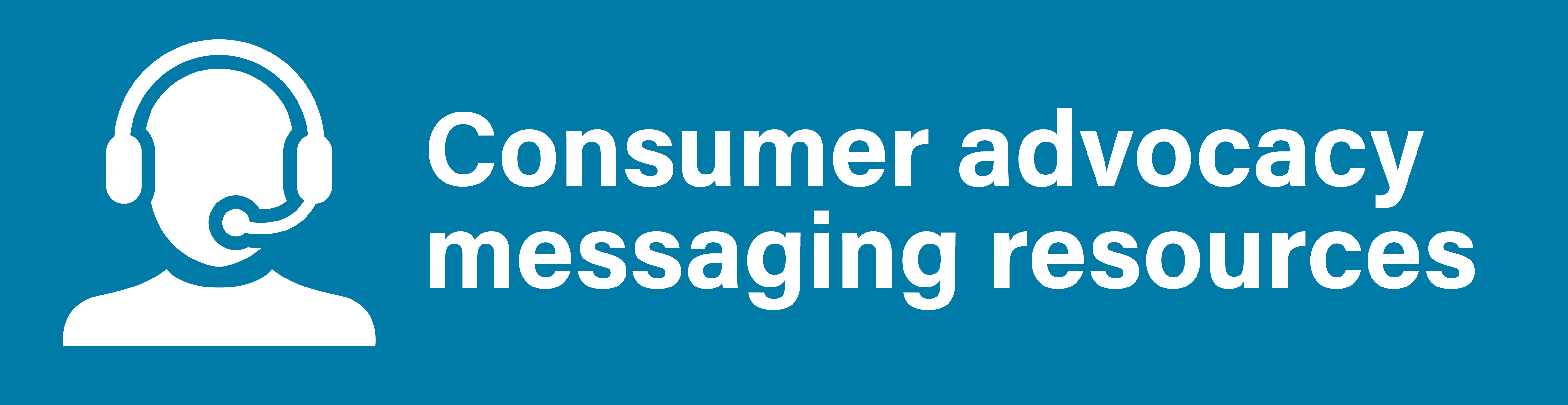 Consumer messaging resources page banner graphic