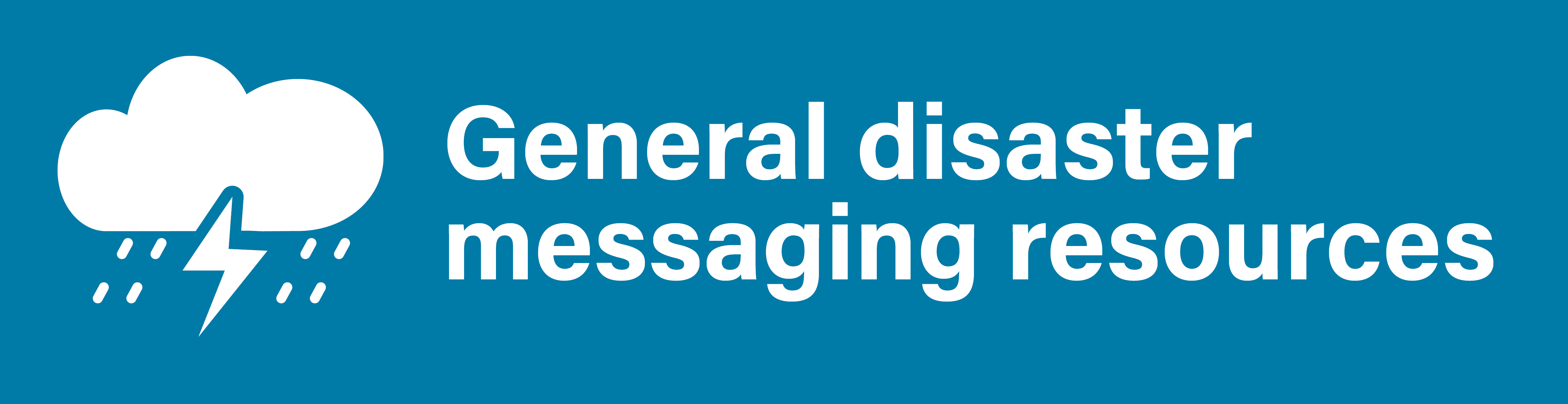 Flood messaging resources page banner graphic